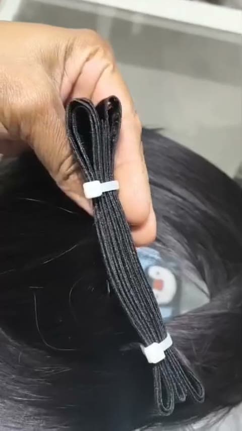Fita invisível para acabamento fino de meva hair. Tecnologia ultra ra fina. #megahairfitaadesiva #fitaadesivainvisível